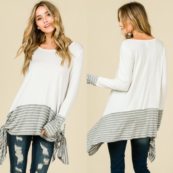 RACHEL Color Block Top - Picture 3 of 3